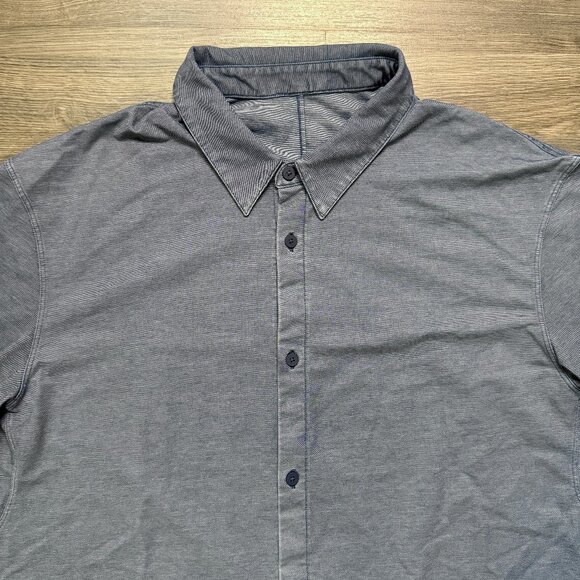 Lululemon Men's Commission Long Sleeve Shirt - Blue - Picture 3 of 6